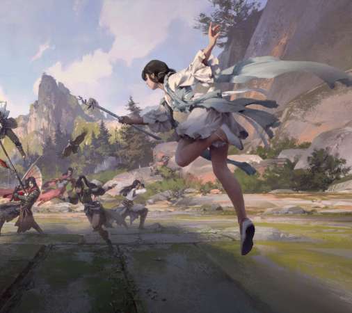 Xiaoyu Wang Mobiele Horizontaal achtergrond