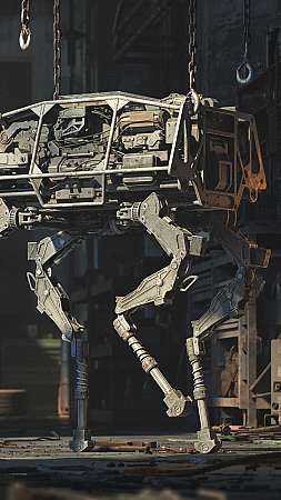 Boston Dynamics BigDog Mobiele Verticaal achtergrond