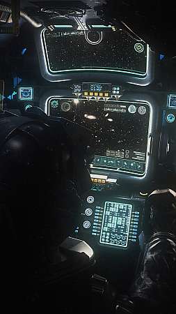 Military Space Cockpit Mobiele Verticaal achtergrond
