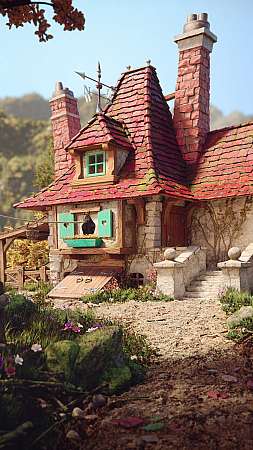 Belle's Cottage Mobiele Verticaal achtergrond