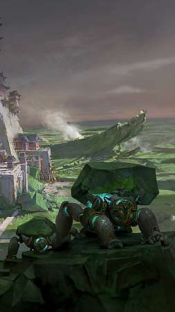 Guild Wars 2 - Dragon's End concept art Mobiele Verticaal achtergrond