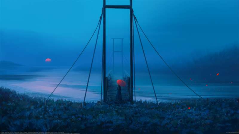Cover arts for LofiGirl Records: Blue achtergrond