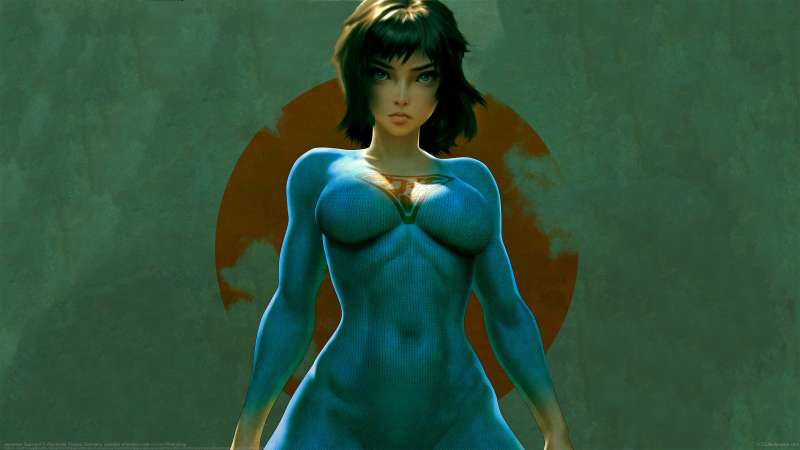 Japanese Supergirl achtergrond