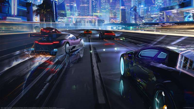 Nitro League key visual - racing achtergrond