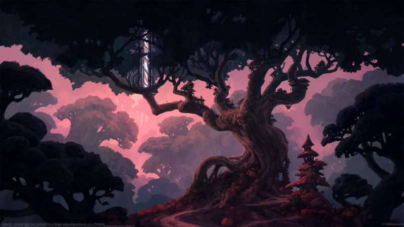 Fablecraft - Corrupted Hear Tree  achtergrond