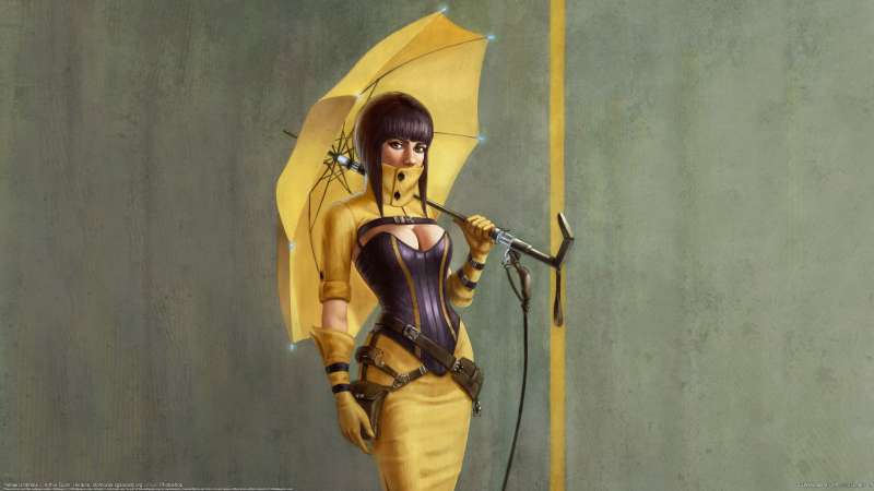 Yellow Umbrella achtergrond