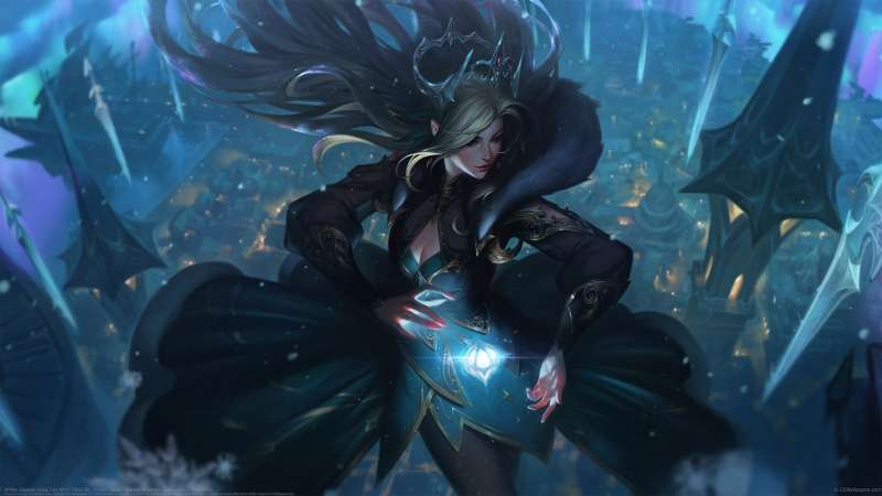 Winter blessed Irelia Fan Art achtergrond