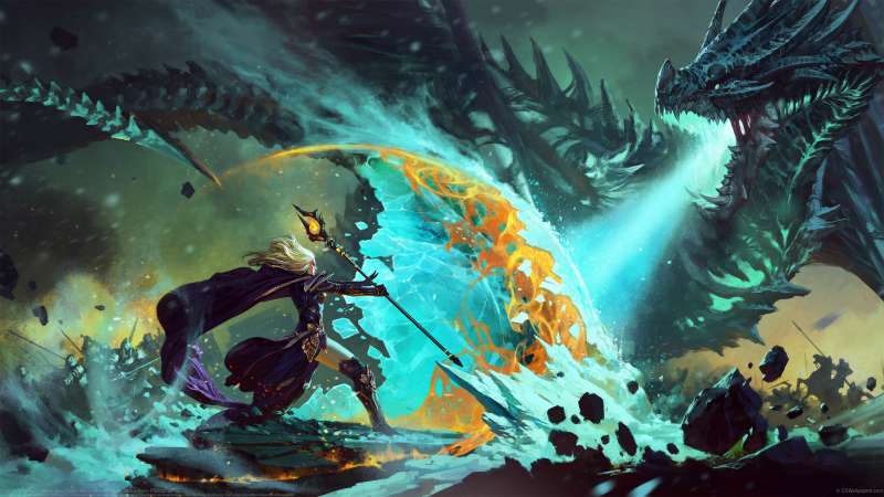 Ice and flame achtergrond