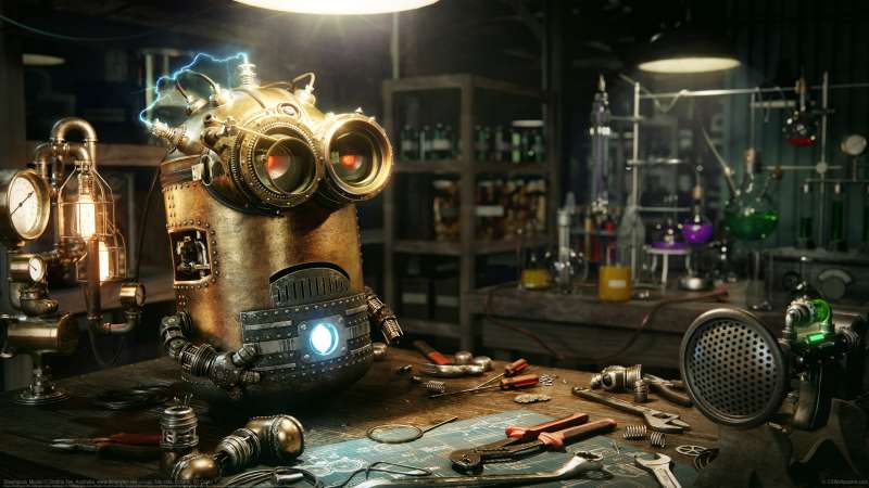 Steampunk Minion achtergrond