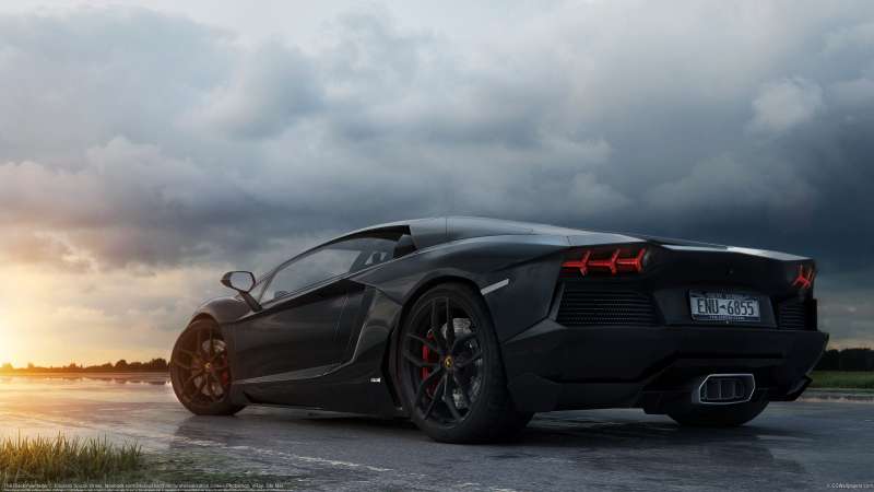 The Black Aventador achtergrond