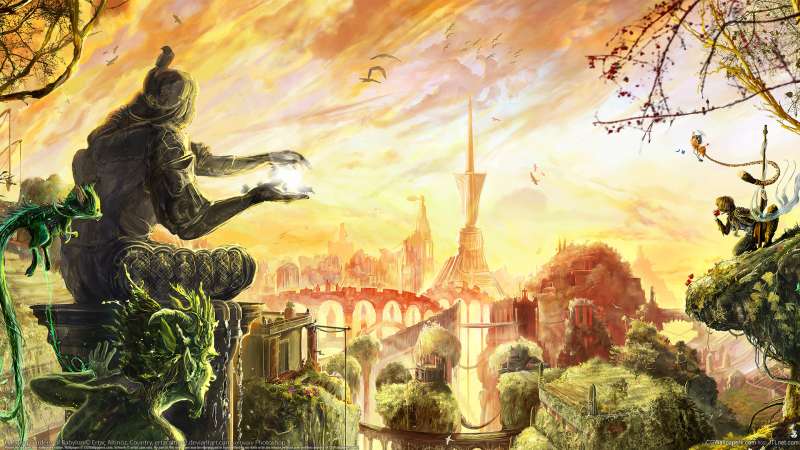 Hanging Gardens of Babylon achtergrond