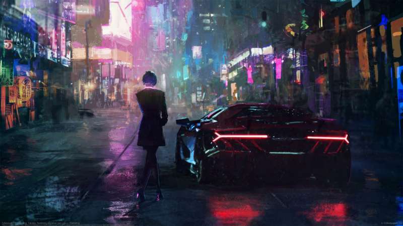 Cyberpunk achtergrond