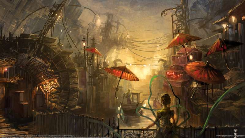 Old Junk Town achtergrond