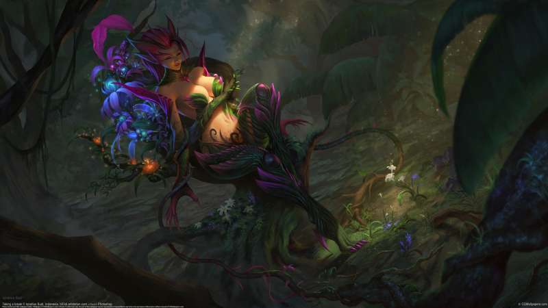 Zyra - League of Legends fan art achtergrond