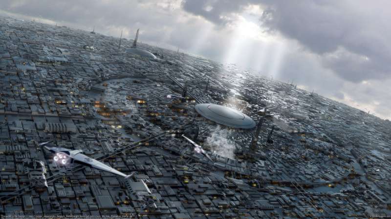 Coruscant in the Daylight achtergrond