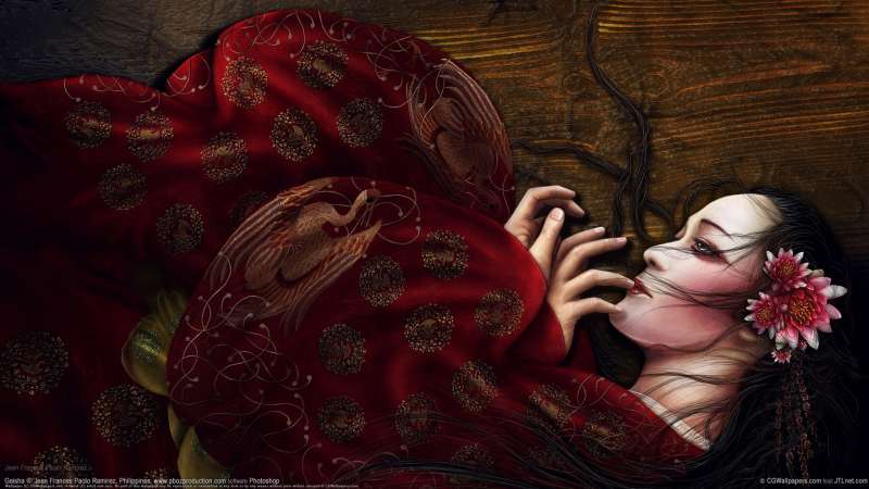 Geisha achtergrond