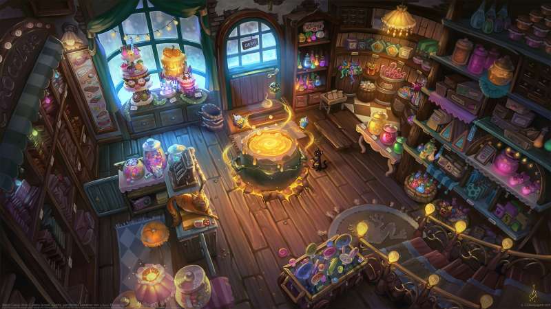 Magic Candy Shop achtergrond