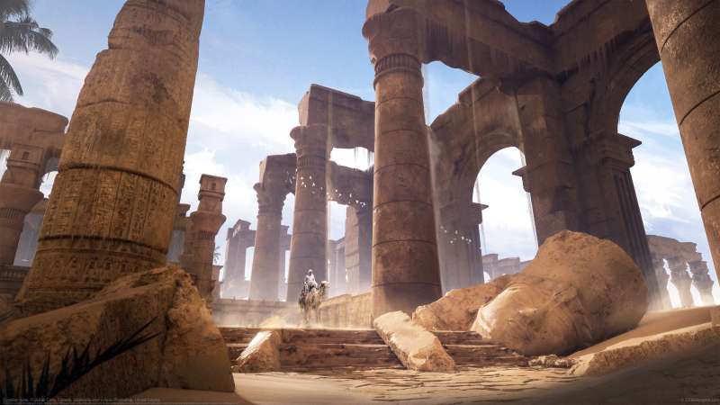 Egyptian ruins. achtergrond