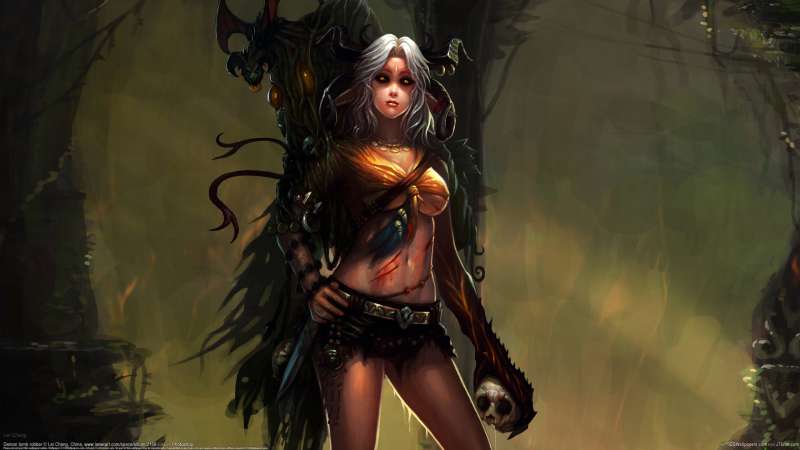 Demon tomb robber achtergrond