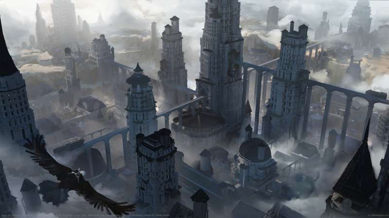 Magic the Gathering - Outlaws of Thunder junction concept art - Prosperity achtergrond