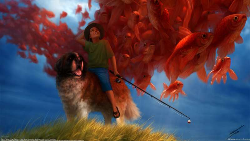 Gone Fishing achtergrond