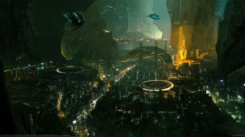 Eclipse Phase - Lunar Cave City achtergrond