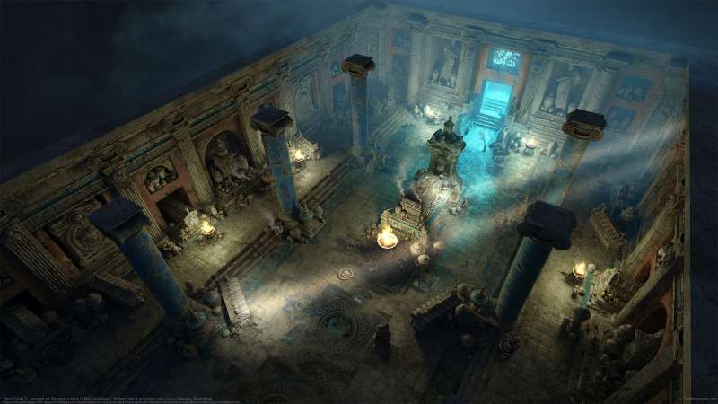 Titan Quest 2 - concept art Richman's tomb achtergrond
