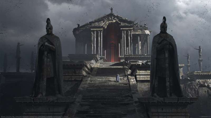 Shazam: Fury of the Gods - environment Atlas temple achtergrond