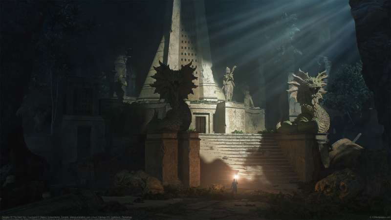 Temples Of The Dark Sun: Courtyard achtergrond