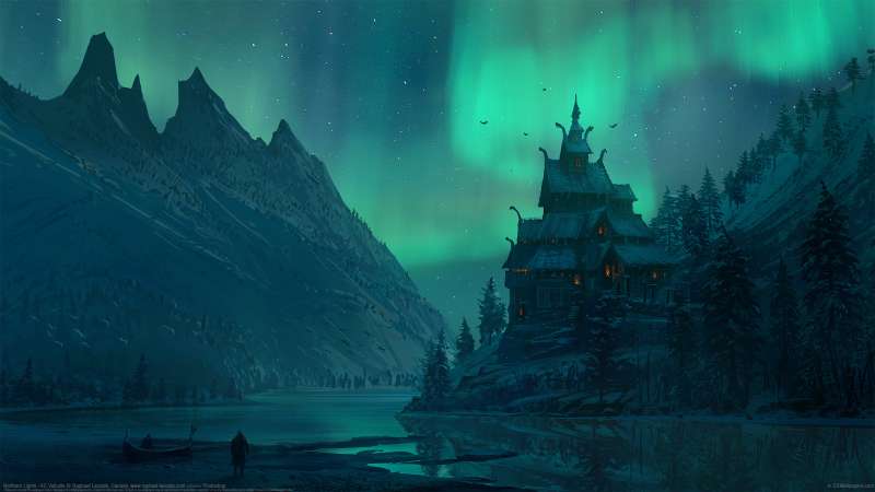 Northern Lights : AC Valhalla achtergrond