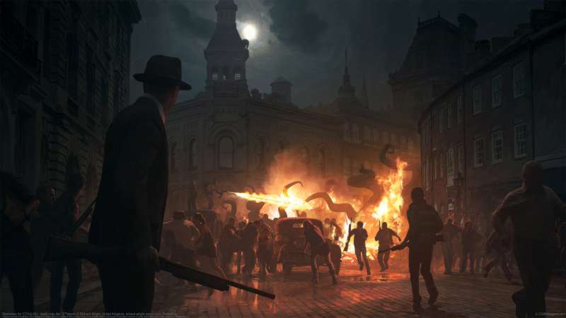 Illustration for 'CTHULHU - death may die': S**tstorm achtergrond