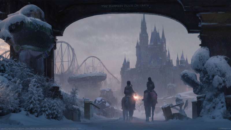 Last of us 2 Disney theme park (fan work) achtergrond