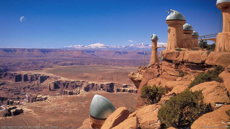 Desert Towers achtergrond