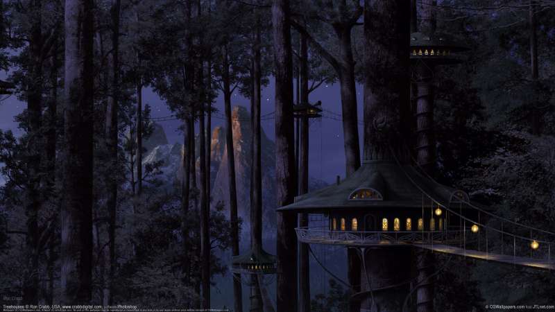 Treehouses achtergrond