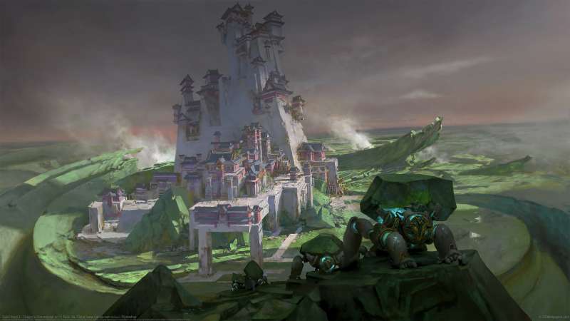 Guild Wars 2 - Dragon's End concept art achtergrond