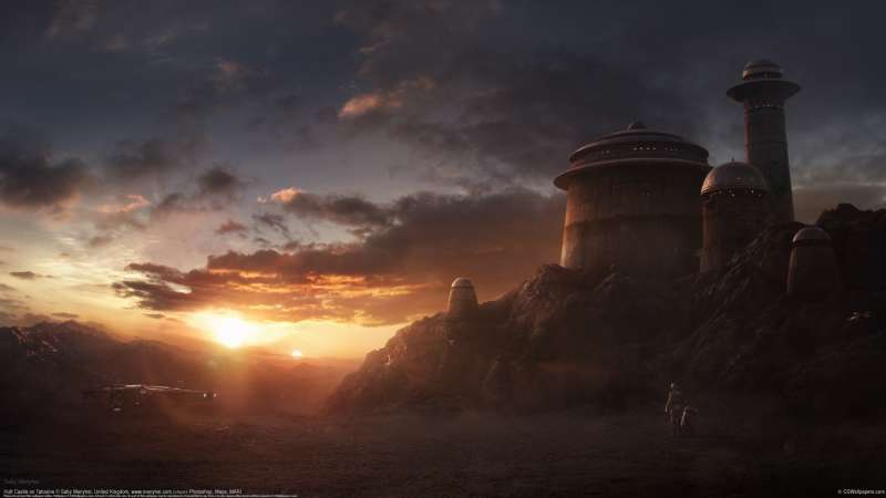 Hutt Castle on Tatooine achtergrond