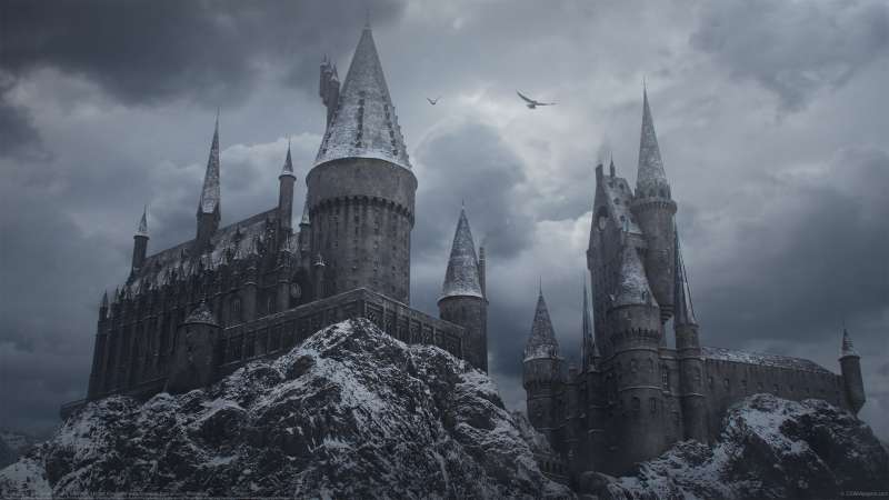 Hogwarts in the Snow achtergrond