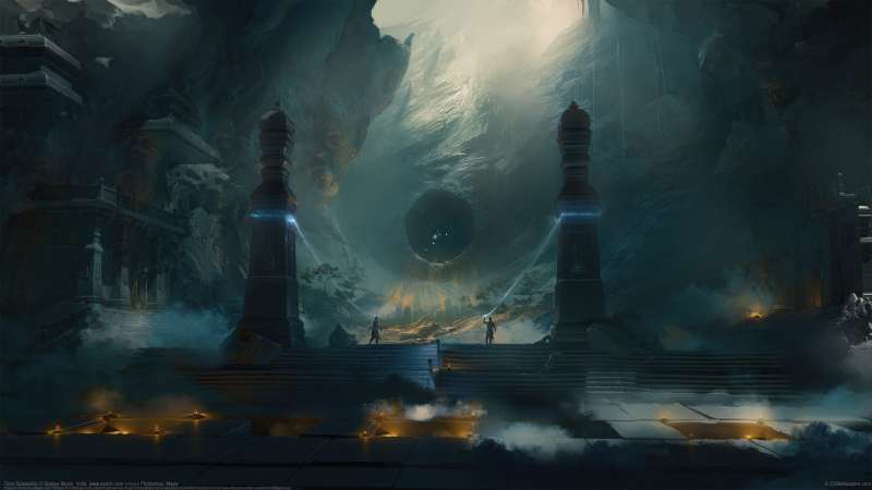 Time Spaceship achtergrond