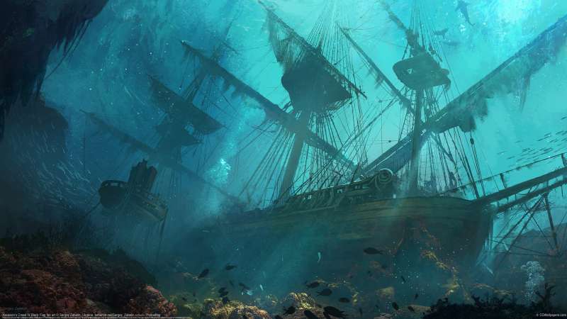 Assassin's Creed IV Black Flag fan art achtergrond