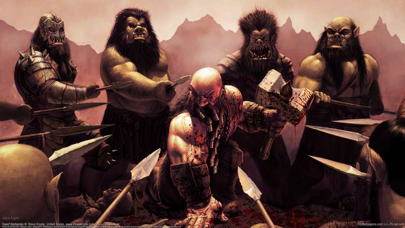 Dwarf Barbarian achtergrond