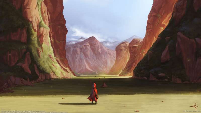 Valley of faces achtergrond