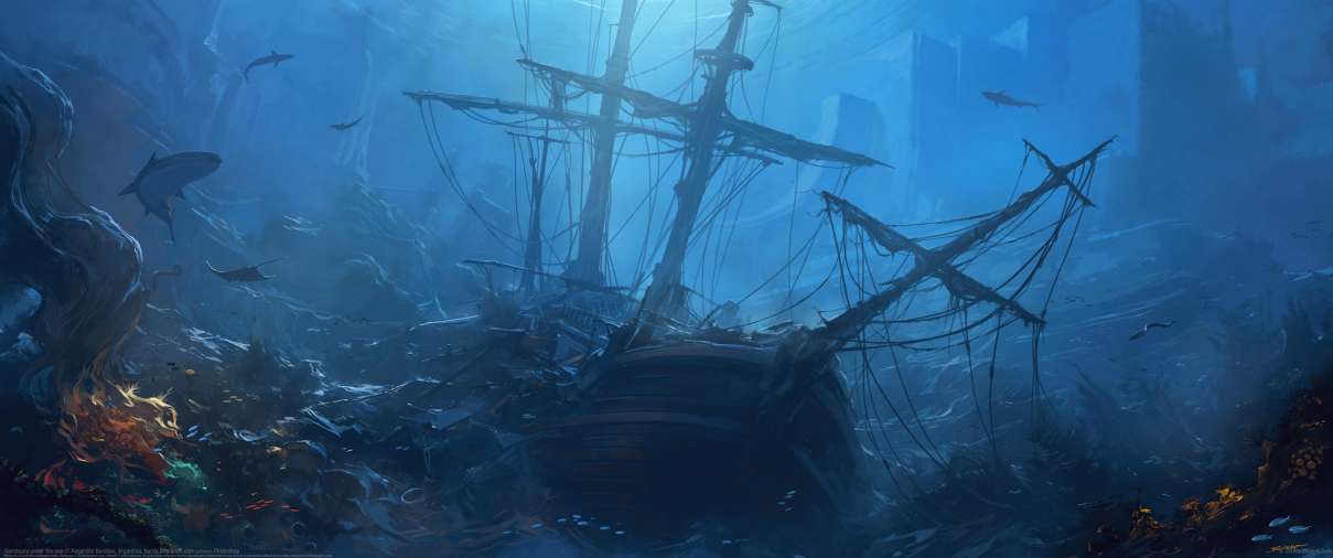 Sanctuary under the sea ultrawide achtergrond