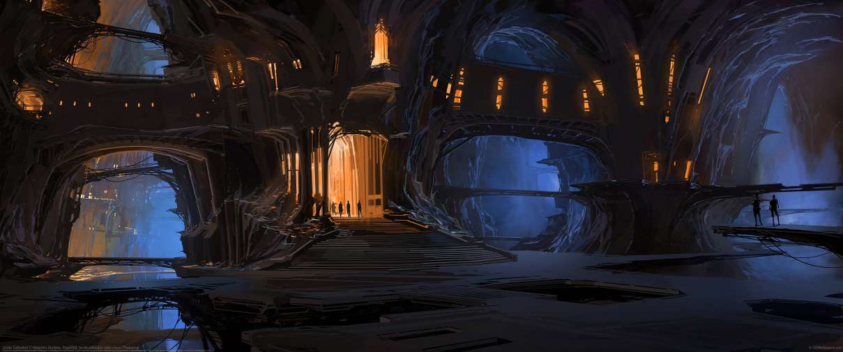 Under Cathedral ultrawide achtergrond