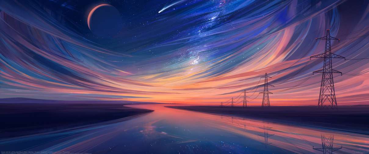 Cover arts for LofiGirl Records ultrawide achtergrond