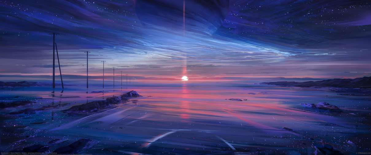 Noctilucent ultrawide achtergrond