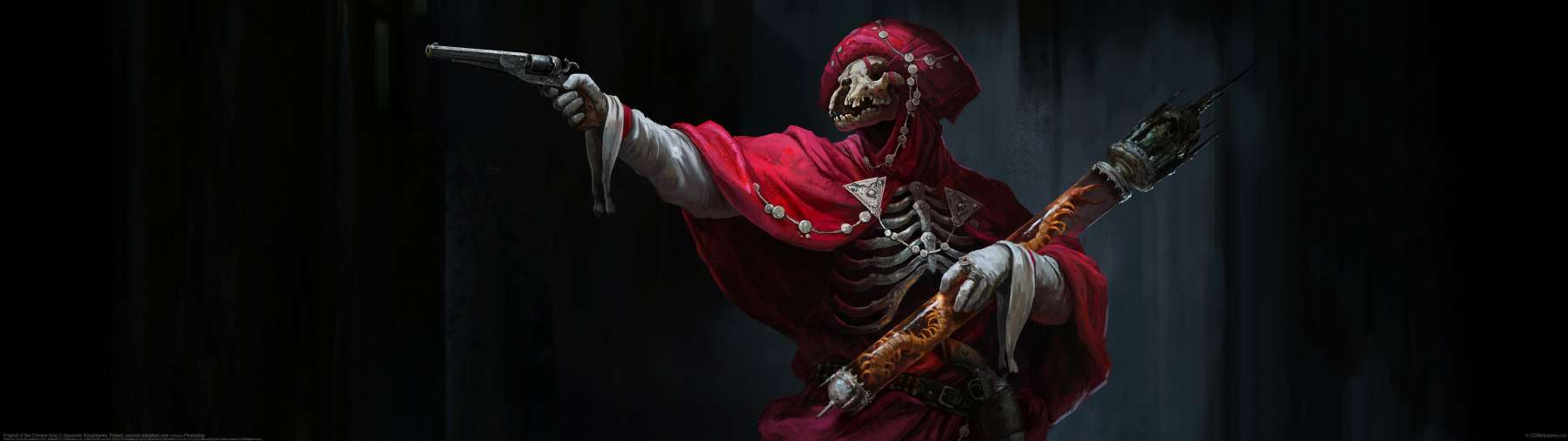 Prophet of the Crimson King ultrawide achtergrond