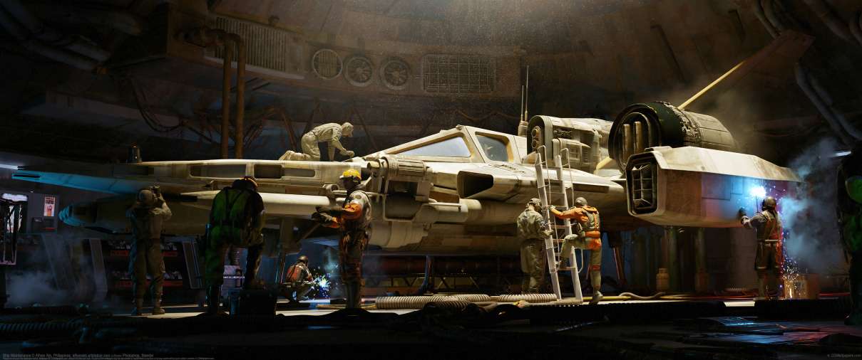 Ship Maintenance ultrawide achtergrond