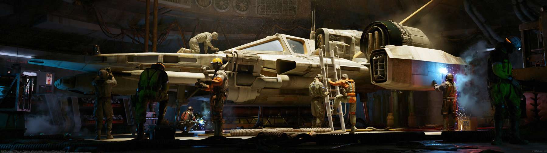 Ship Maintenance ultrawide achtergrond
