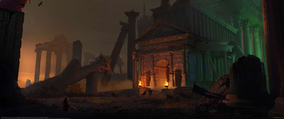 Ancient Ruins ultrawide achtergrond