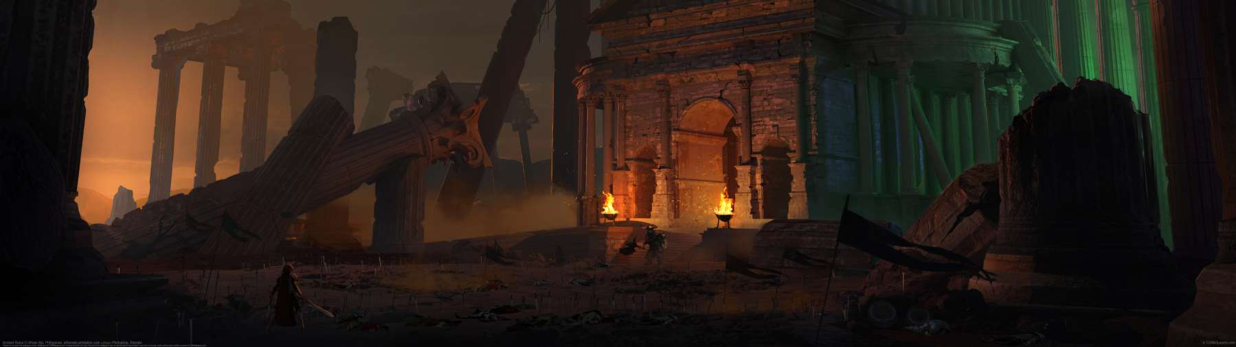 Ancient Ruins ultrawide achtergrond